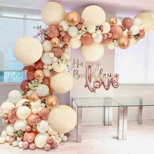 105pc Pink Balloon Arch Garland Kit Latex Balloons for Valentines Day Wedding Bridal Birthday Party Decorations Baby Shower Girl