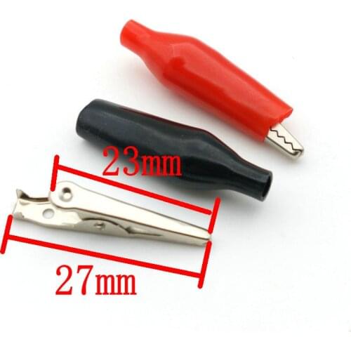 200PCS Alligator Clip 27mm Mini Clamp Test Probe Alligator Clip 27mm
