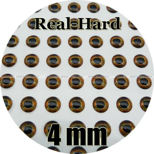 4mm 3D Real Hard / Wholesale 400 Soft Molded 3DFish Eyes, Fly Tying, Jig, Lure Making