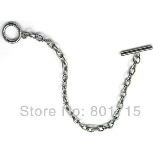Wholesales 190mm Zinc Ally Chain Bracelet Wristband Can Add Hanging Letters Charms Pendant DIY Accessory As Women Kids Gift