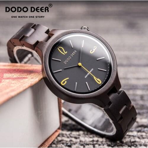 Часы женские DODO DEER Wood Watches For Women Fashion Casual Slim Ladies Wristwatch Lady Unique Gift Reloj Mujer Dropshipping