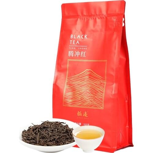 Dianhong High Mountain Tea Black Chinese tea loose leaf from Yunnan Tengchong Tea Red China Cha 168g