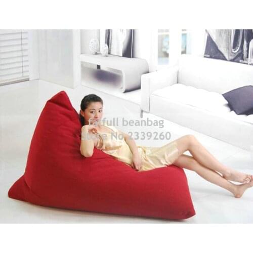 Cover only No Filler - RED New arrival high back support waterproof outdoor beach bean bag