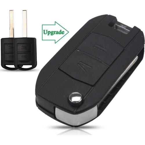Bilchave Modified 2 Buttons Folding Remote Car Key Case Shell Fob For Opel Vauxhall Corsa Combo Meriva Uncut HU100/HU43 Blade