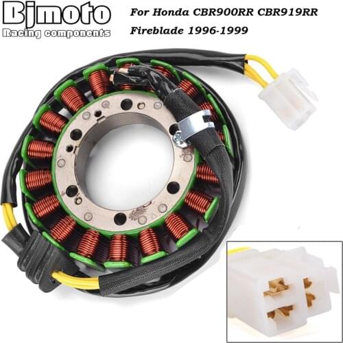 BJMOTO Motorcycle Stator Coil For Honda CBR900RR CBR919RR Fireblade 1996-1999 Motocross Generator 31120-MAS-004