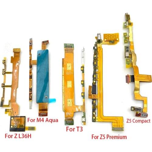 Power On Off Volume Button Side Key Flex Ribbon For Xperia M4 Aqua T2 T3 Z Ultra Z1 Z2 Z3 Compact Z5 Premium