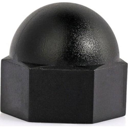 M3 M4 M5 M6 M8 M10 M12 Nylon cap nut black plastic caps nuts