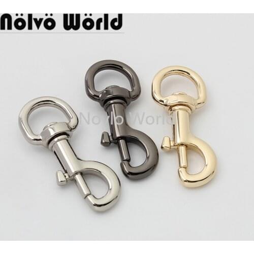 Nolvo World 20pcs 12-15mm 6 colors Different Design And Colors Metal Alloy keychain snap hook Series
