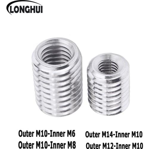 Outer M10-Inner M6 / M8 to M10/M10 to M12 /M10 to M14 inside outside thread hollow pipe coupler conveyor Splitter adapter screw