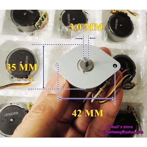 Original Japan 35mm stepping motor 2-phase 4-wire 12V round stepper motor L6HAYYYK0023 new ,in stock