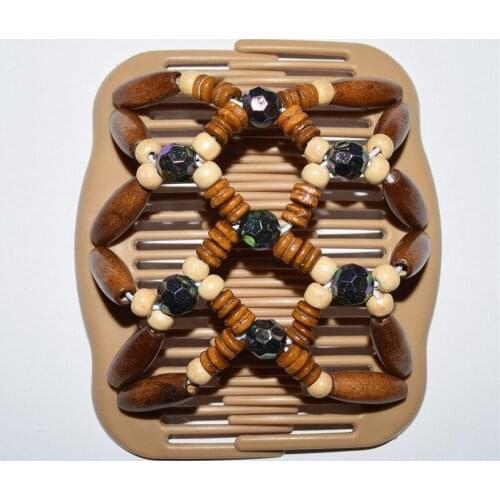 Standard comb brown and Polyhedral beads 20pcs/lot magic comb