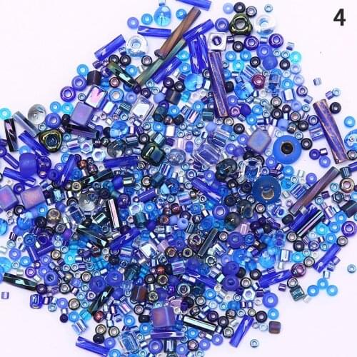 10g/lot Glass Needle Beads For Necklace Bracelet Glass Beads For Jewelry DIY Making Mixed Randomly Colors And Size