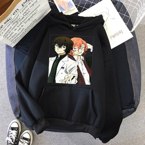 Bungou Stray Dogs Hoodie Osamu Dazai Hoodies Men Hooded Pullover Hoodies Autumn Keep Warm Oversize Sweatshirt