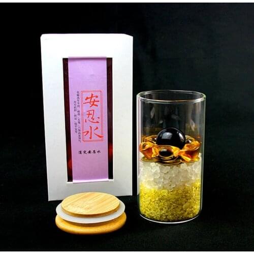 Divine King An Yongshui An Ren water feng shui ornaments five yellow two black crystal gravel six emperor money home decoration