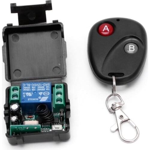 1CH Wireless Remote Control Switch DC 12V 10A 433MHz Transmitter with Receiver Security Alarm Industry Kit High Quality