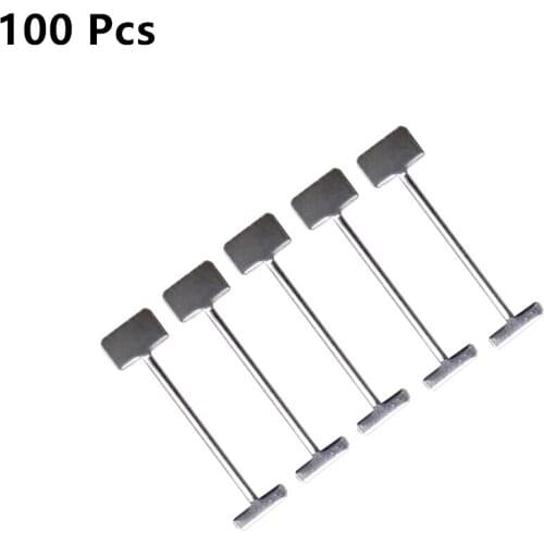 100 Pcs Replacement Steel Needles for Flooring Wall Tile Leveling System Leveler Replaceable Pin Tiling Construction Tools 1.5mm