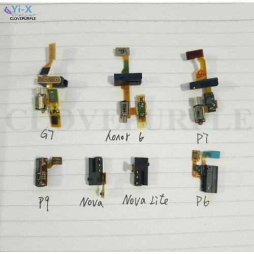 10X Earphone Jack Flex Cable Ribbon For Huawei P6 P7 P8 P9 G7 Honor 6/9 Nova/Nova Lite Headphone Jack Audio Earphone Flex Cable