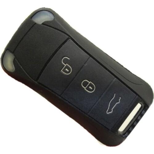 3 Button Car Foldable Remote Control Key Case For Porsche Cayenne Car Durable Waterproof Plastic Auto Replaceme Accessories