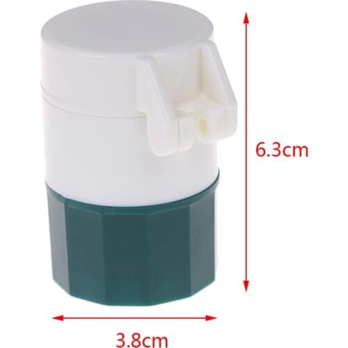4 in 1 Portable 4 Layer Powder Tablet Grinder Powder Pill Cutter Medicine Splitter Box Storage Crusher