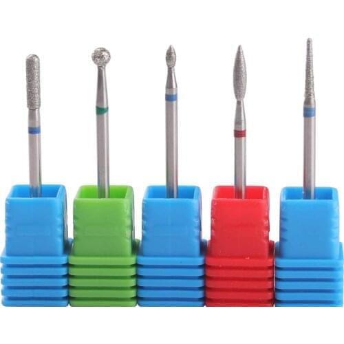 Diamond Nail Drill Milling Cutter Bits Nail Art Drill Bit Cuticle Clean for Manicure Nail Files Electric Mills Burr Grinder Tool