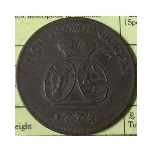 FREE SHIPPING wholesale 1772 russian coins copy 100% coper manufacturing