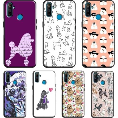 Cartoon Poodle Dog For OPPO Realme 8 6 7 Pro Q3 7i C3 C11 C15 C21 GT Case For OnePlus 9R 7T 8T 8 9 Pro Coque