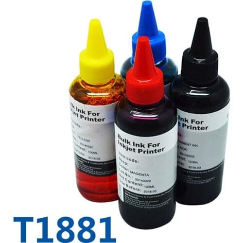 400ml T1881 High Quality Dye Printing Refill Ink & Bulk Ink For Printer For Epson WF-7621/WF-7111/WF-3641 Inkjet Printers Ink