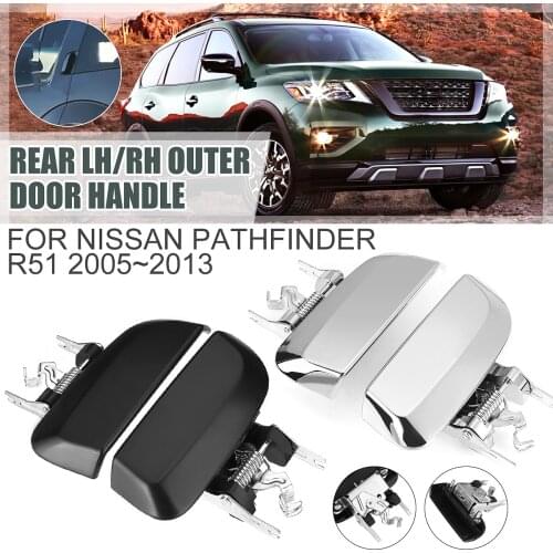 Black Rear Door Outer Handle left / right For Nissan Pathfinder R51 2005 2006 2007 2008 2009 2010 2011 2012 2013