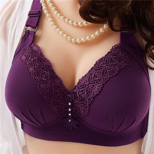 Women Push Up Wireless Lace Bra Ladies Front Buckle Bras New Arrival Top Sexy Women Big Size Bralette Padded Underwear Lingerie