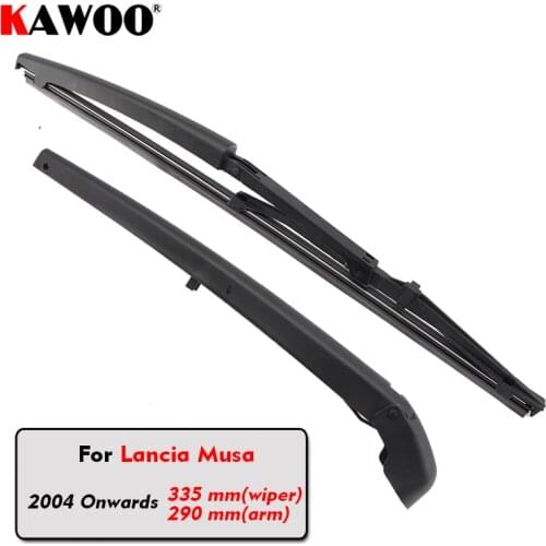 KAWOO Car Rear Wiper Blades Back Window Wipers Arm For Lancia Musa Hatchback (2004 Onwards) 335mm Auto Windscreen Blade Styling