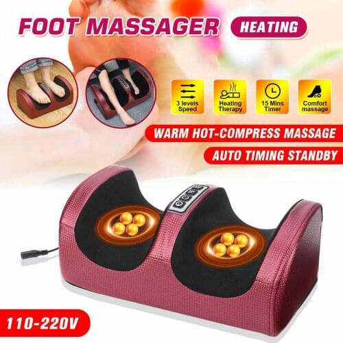 110-220V Electric Foot Body Massager 3D Heating Massage Shiatsu Machine Kneading Roller Relaxation Legs Pain Relief массажер NEW