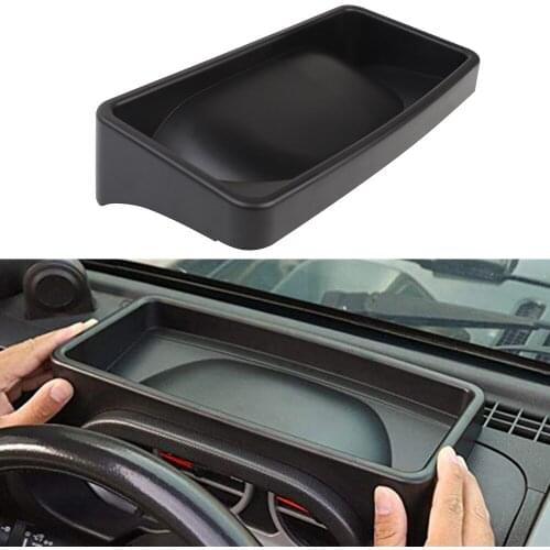 Car Dashboard Storage Box Organizer Console Tray Stowing Tidying for Jeep Wrangler JK 2007 2008 2009 2010 ABS Black Accessories