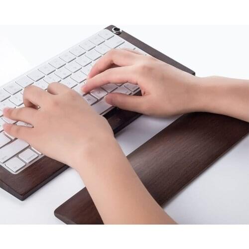 Wrist Pad Keyboard Pad Wooden Hand Pad Keyboard Mouse Wrist Pad Keyboard Wrist Rest Ergonomic Gaming Desk Wrist Pad Support