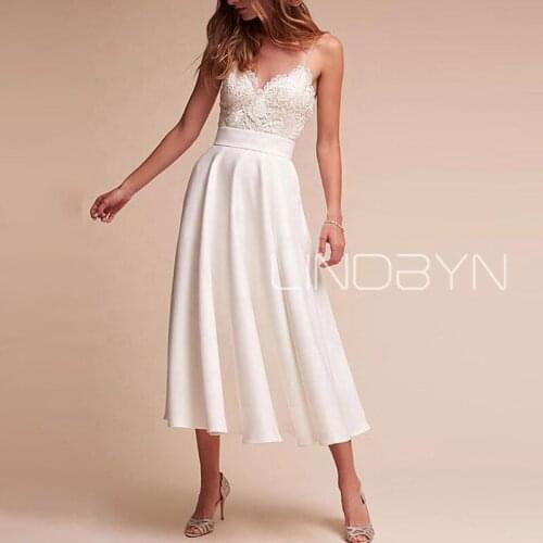 LINDBYN Women's Dresses Below The Knee