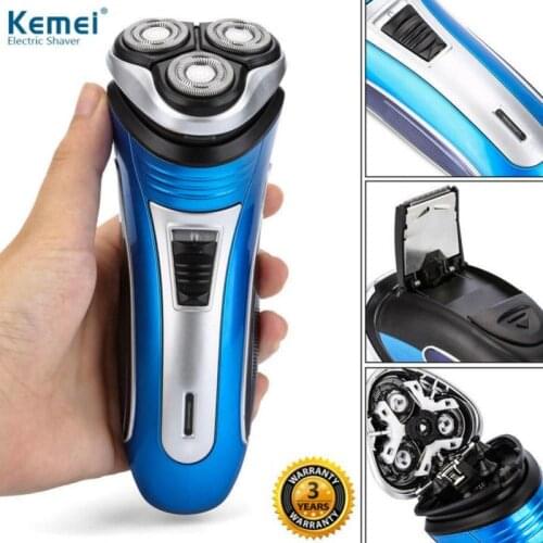 KEMEI 3D Floating New Electric Shaver Rechargeable Shaving Machine Electric Beard Trimmer Mens Beard Razor with Digital Display
