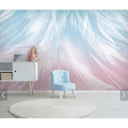 3D Abstract Feather Wallpaper Mural Wall Decor Wall Paper Rolls 3D Home Improvement Wall Murals Contact Paper Customize