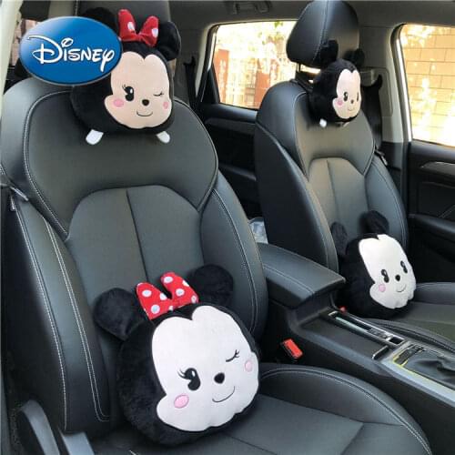 Disney Mickey Mouse Donald Duck Car Headrest Car Neck Pillow Support Pair of Seat Lumbar Support Car Cervical Spine Dedicated