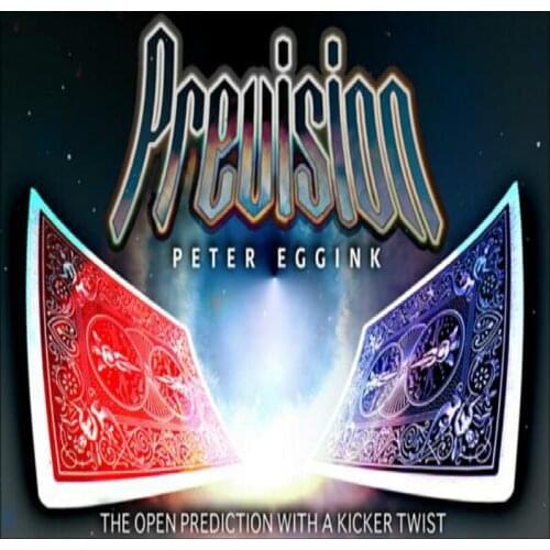 Prevision (Blue Or Red) By Peter Eggink Card Magic Tricks,Illusion,Mentalism,Gimmick Cards,Magic Show,Magic Playing Cards Magia