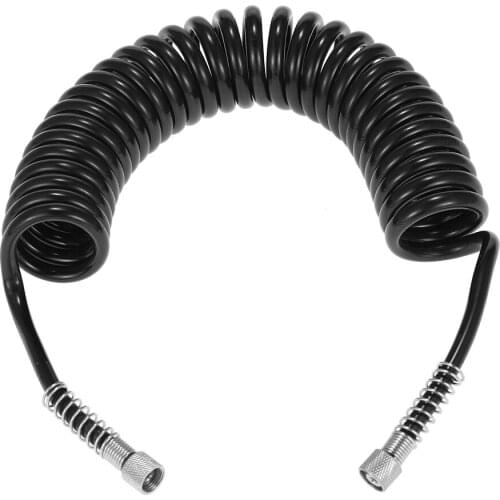 Air Hose Professional 3m(10') PU Spring Coil Airbrush Air Hose with Standard 1/8" Size Fittings on Both Ends Airbrush