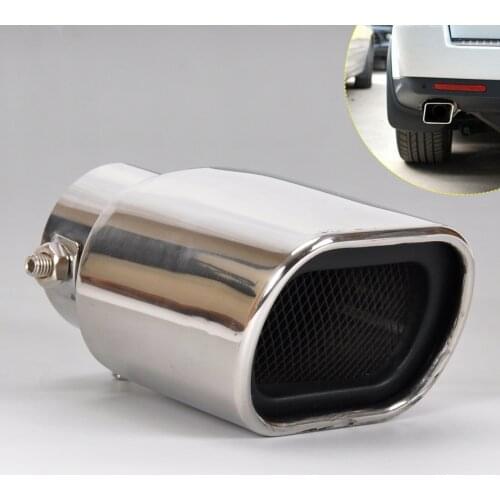Stainless Steel Straight tailpipe Exhaust Tail Rear Muffler Tip Pipe End diameter 32mm-56mm Fit for VW Nissan Peugeot Toyota