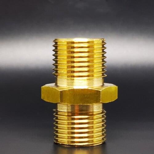 M14 M18 M20 Metric 1/4" 1/2" BSP Male Thread Brass Reducer Pipe Fitting Coupler Connector Adapter