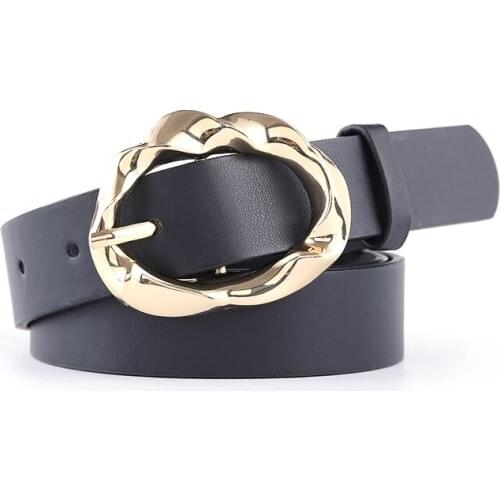 Komeiqi Punk Belt Ladies Fashion Japanese Style Buckle Personality Combination Light Body Wide Belt Casual Decoration Pants Belt