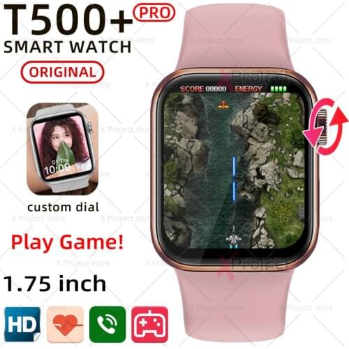 Smartwatch T500+pro game smart watch Men Bluetooth heart rate Dial Call Womens Watches pk IWO 12 X8 X16 HW16 W66 FK99 pro plus