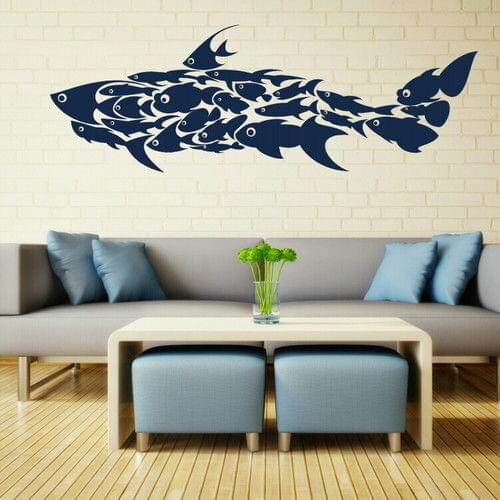 Wild Animal Sticker Shark Decal FIsh Posters Wall Decals Pegatina Quadro Parede Decor Mural Wild Animal Sticker