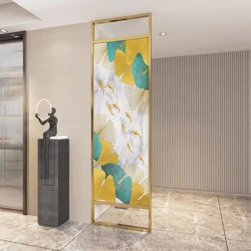 Light Luxury Stainless Steel Screen Customization, Art Screen Partition, Living Room Entrance hall Decoration SUS 304