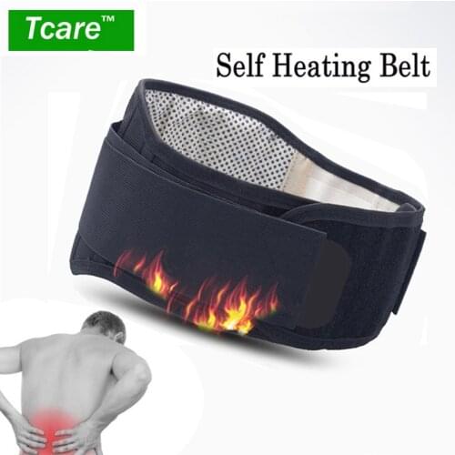 * Tcare Adjustable Waist Tourmaline Self Heating Magnetic Therapy Back Waist Support Belt Lumbar Brace Massage Band Health Care