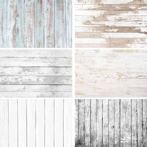 Mehofond White Wood Backdrop Vinyl Gray Planks Floor Texture Newborn Baby Portrait Photography Background For Photo Studio Props