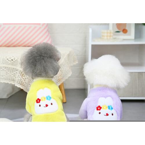 Pet Dogs Clothes Cute Rabbit Winter Autumn Warm Clothing for Puppy Dachshund Chihuahua French Bulldog Coats