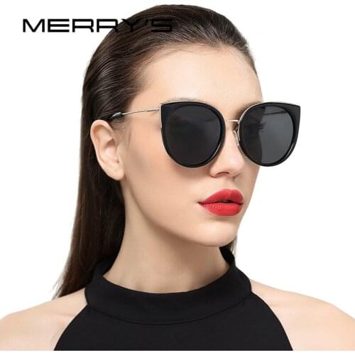 MERRYS Women Classic Brand Designer Cat Eye Polarized Sunglasses Fashion Sun Glasses S'6018