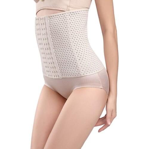 Women Waist Cinchers Ladies Corset Shaper Band Body Building Front Buckle Three Breasted Dropship Twotwinstyle Corsets Belt